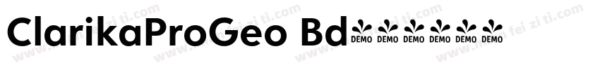 ClarikaProGeo Bd字体转换